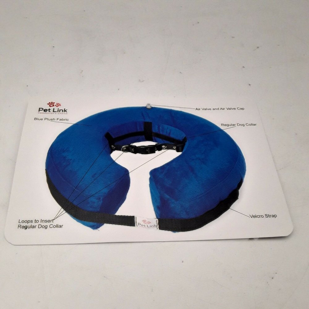 Pet Link Inflatable Dog Collar/Recovery Cone/After Surgery - Large